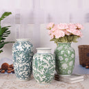 Axyaa Blue & White Porcelain Vases, Decorative Handicrafts, Ceramic Flower Vases, Entrance Hall Ornaments