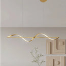 Axyaa Modern Aluminum LED Chandelier for Living Room, Kitchen, Office, Bar