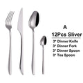 Axyaa 21-Piece Stainless Steel Cutlery Set - Mirror Finish Elegant Tableware