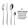 Axyaa 21-Piece Sliver Stainless Steel Cutlery Set - Elegant Tableware Dinner Set