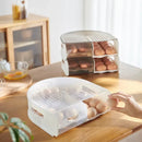 Axya U-Shaped Multi-Layer Egg Box Kitchen Storage - Large Capacity, Transparent