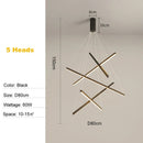 Axyaa Modern LED Stair Ceiling Chandelier: Stylish Indoor Lighting Fixture for Home, Hotel, Bedroom