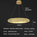 Axyaa Luxury Crystal Chandeliers for Home Villa Lighting in Living Dining Room