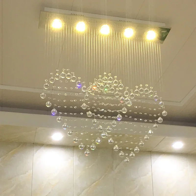 Axyaa Love Crystal Chandelier for Dining & Bedroom