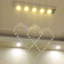 Axyaa Love Crystal Chandelier for Dining Room, Bedroom, or Bar