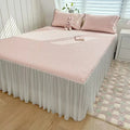 Axyaa Summer Ice Silk Jacquard Bed Sheet Set