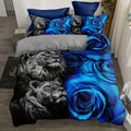 Axyaa Beast Print Bedding Set - Soft Duvet Cover with Zipper Closure