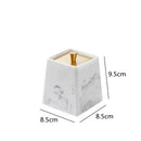Axya Golden Lid Marbling Resin Storage Box for Bathroom Accessories
