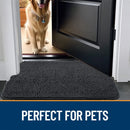 Axyaa Mud Mat: Absorbent Non-Slip Washable Microfiber Dog Door Mat