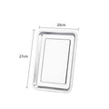 Axyaa Stainless Steel Serving Tray for Food, Fruits, Steaming - Kitchen Accessories