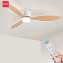Axyaa LED Ceiling Fan Light Remote Control Kitchen Living Room Minimalist Home Decor