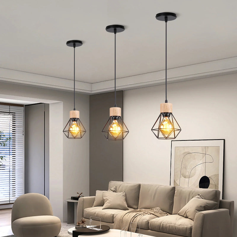 Axyaa Retro Loft Pendant Ceiling Light for Home Living Room Kitchen Lighting