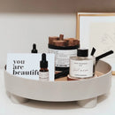 Axyaa Nordic White Ring Tray - Decorative Storage Tray for Tableware and Jewelry