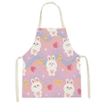 Axyaa Cute Kitten Kitchen Apron for Women and Kids