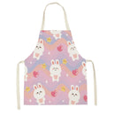 Axyaa Cute Kitten Kitchen Apron for Women and Kids