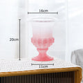 Axyaa Goblet Glass Vase: Elegant Desk Decor for Hydroponics, Flowers, and Artificial Floral Display
