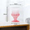 Axyaa Goblet Glass Vase: Elegant Desk Decor for Hydroponics, Flowers, and Artificial Floral Display