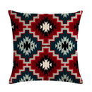 Axyaa Geometric Printed Linen Cushion Cover for Home Decoration 45x45cm
