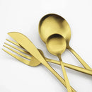Axyaa Stainless Steel Travel Cutlery Set with Case - Knife Spoon Fork