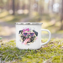 French Bulldog Print Enamel Mug by Axyaa - Dog Lover's Gift & Coffee Cup