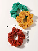 Axyaa Large Soft Hair Scrunchies Elastic Hair Ties Ponytail Holders