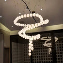 Axyaa Nordic Art Line White Bubble Suspension Pendant Lighting