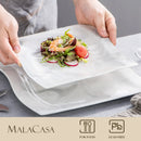 Axya™ 56-Piece Marble Grey Porcelain Dinner Set with Plates, Cups, Bowls