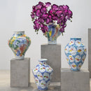 Axyaa Ceramic Graffiti Vase Handcrafted Home Decor Floral Arrangement Bottle