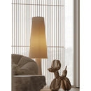 Axyaa Light Cream Fabric LED Floor Lamp for Home Decor