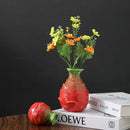 Axyaa Pitaya Ceramic Vase Hydroponic Desktop Small Mouth Vase Artistic Flower Vessel