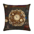 Axyaa Retro Typewriter Camera Linen Pillow Cover 45x45cm