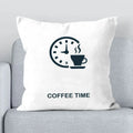 Axyaa Coffee Time Printed Sofa Cushion Cover Decorative Pillow Home Furnishings