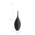 Axyaa Modern Minimalist Ceramic Vase Black White Handmade Art Decoration Living Room