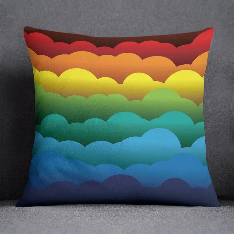 Axyaa Abstract Pillowcase: Sofa Cushion Cover for Living Room & Bedroom
