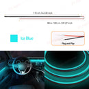 Axyaa LED Acrylic Strip: Cuttable, Flexible Decorative Car Interior Lamp
