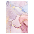 Axyaa Rose Gold Oil Painting Area Rug for Bedroom and Living Room