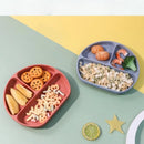 Axyaa Silicone Kids Tableware: High Temp Resistant, Drop-proof, Food Grade Child Bowl & Plate