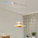 Axyaa Rocker Arm Pendant Swing Arm Hanging Light for Dining Table Bar Island.