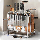 Axyaa Stainless Steel Knife Holder Stand & Utensil Storage Rack