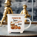 Axyaa Pumpkin Spice Enamel Mug - Festive Fall Home Decor & Gifts