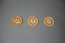 Axyaa Handwoven Rattan Coasters Set - Insulated Hot Pads for Dining & Kitchen