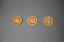 Axyaa Handwoven Rattan Coasters Set - Insulated Cup Mat with Holder