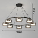 Axyaa Crystal Chandelier Pendant Light for Living Room and Bedroom