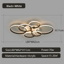 Axyaa Modern LED Ceiling Light for Children Room, Living Room, Bedroom - White Finish