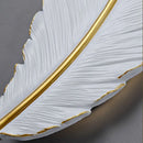 Luxury Feather Wall Lamp by Axyaa: Illuminated Living Room Decoration for Elegant Ambiance