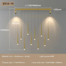Axyaa Nordic Duplex LED Chandelier, Villa Pendant Lights for Circular Staircase & Living Room