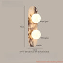 Axyaa Marble Glass LED Wall Light for Home Decor