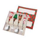 Axyaa Christmas Cutlery Set for Festive Dining