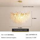 Luxury Axyaa Branch LED Pendant Lights, Gold Lustre Aluminium Lamparas