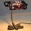 Axyaa Dragonfly Tiffany Glass Table Lamp - Baroque Style Bedroom Lighting